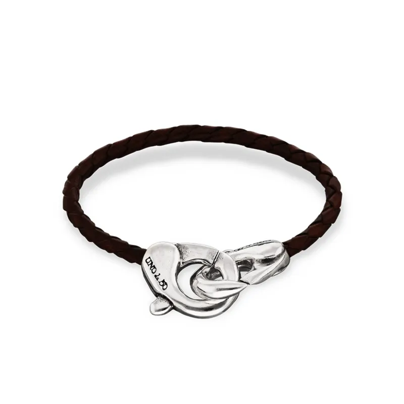 INSEPARABLE LARGE CLASP LEATHER BRACELET sold by UNO de 50