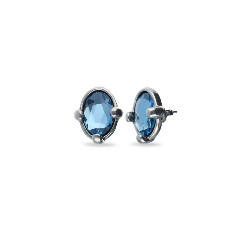 DAZZLING BLUE STUD EARRINGS sold by UNO de 50