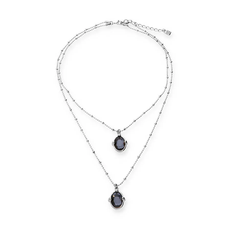 DAZZLING DOUBLE SILVER NECKLACE sold by UNO de 50 product image thumbnail 3