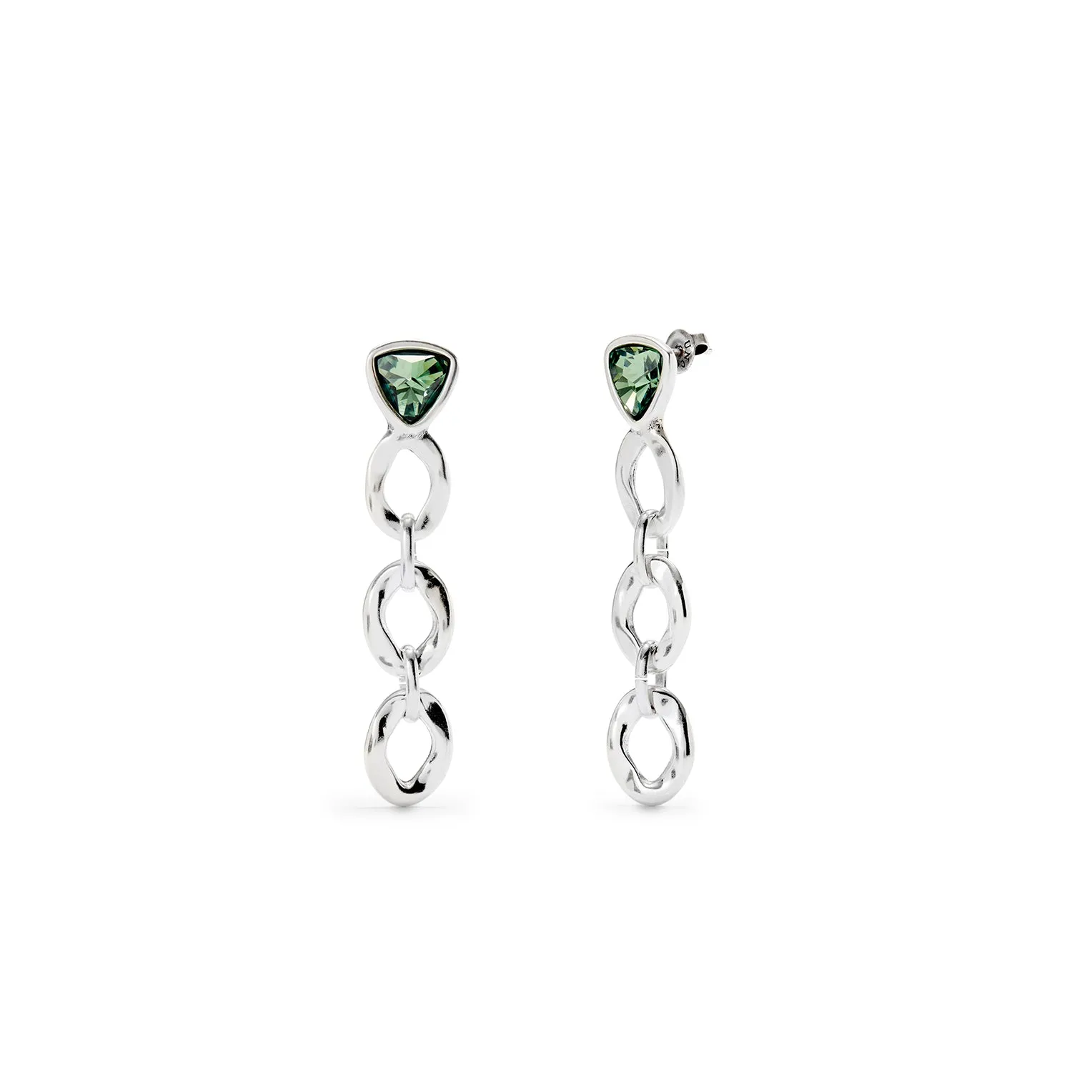 SER CAMALEONICA LONG CHAIN SILVER EARRINGS sold by UNO de 50