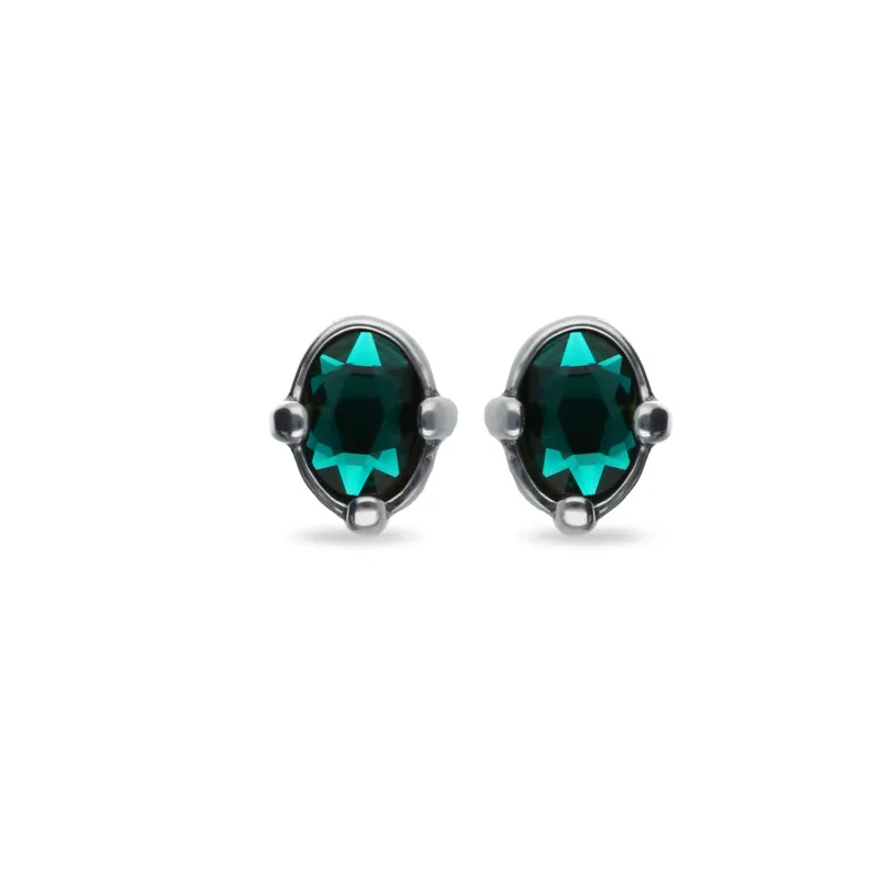 DAZZLING GREEN STUD EARRINGS sold by UNO de 50