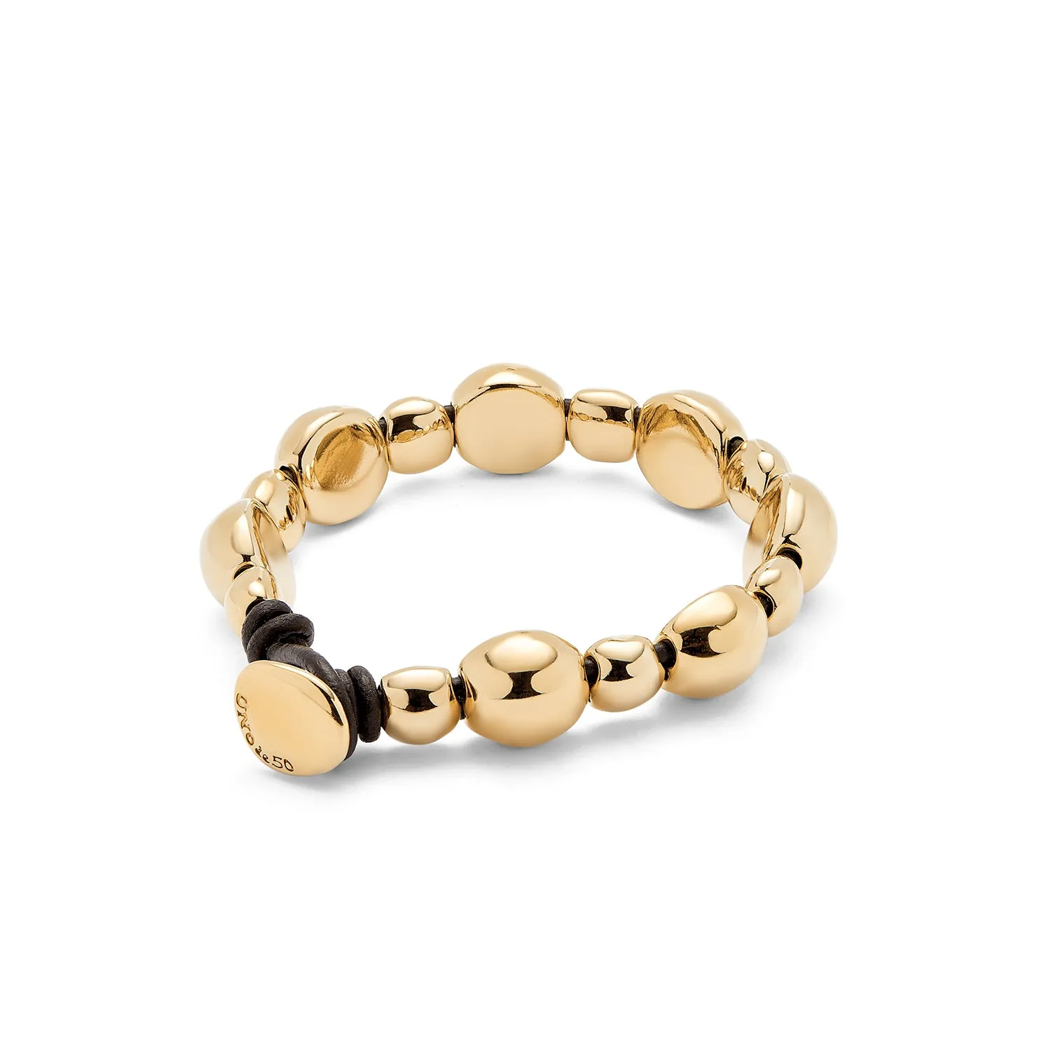 SER INTREPIDA RANDOM HALF SPHERE GOLD BRACELET sold by UNO de 50 product image thumbnail 3