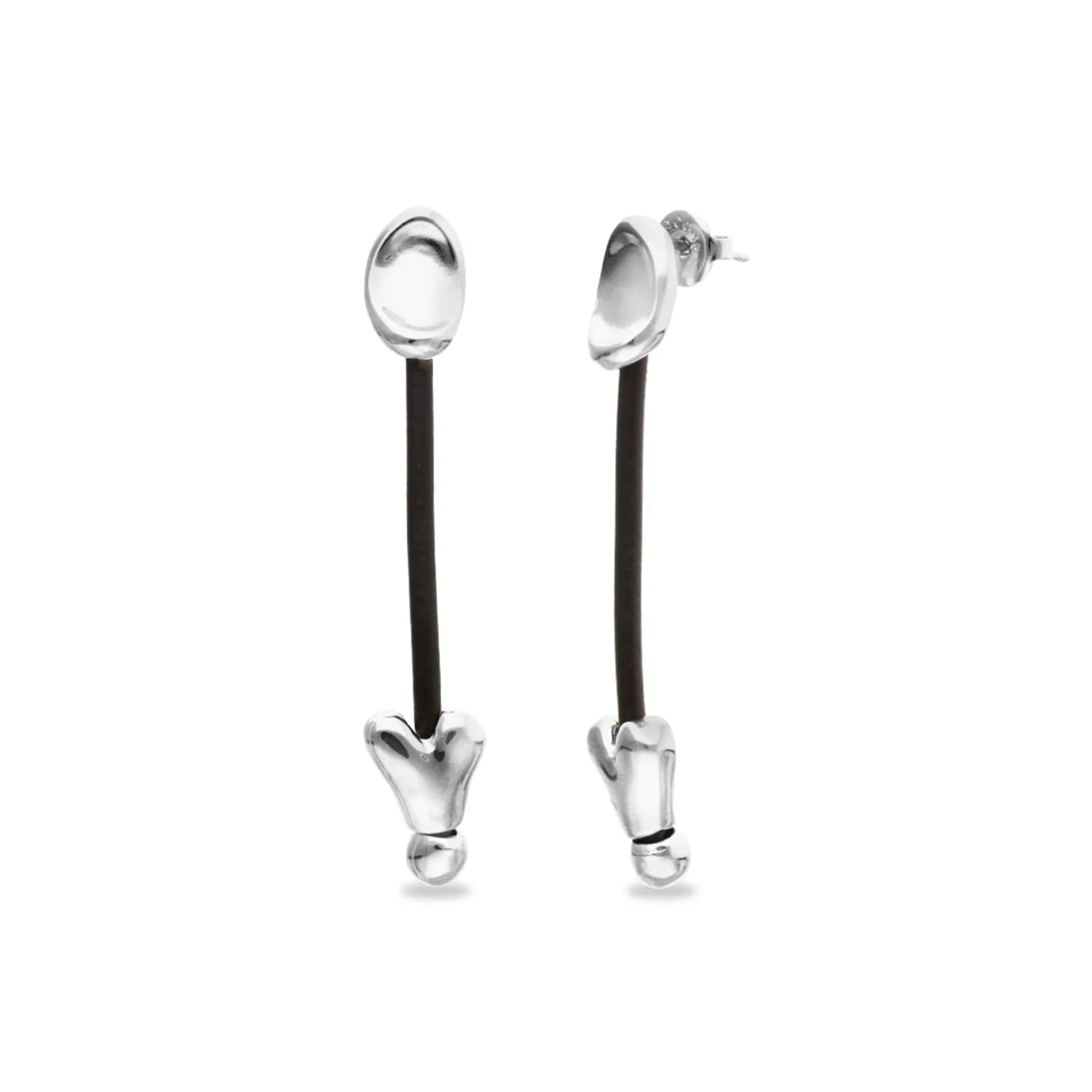 BEAT LEATHER DROP EARRINGS sold by UNO de 50