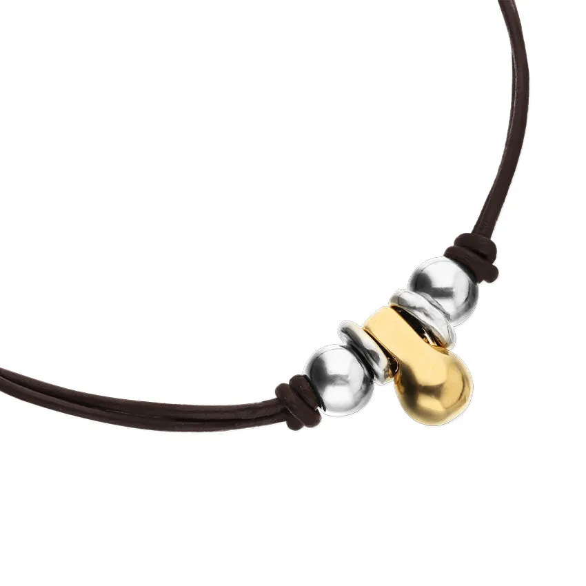 GRAVITY LEATHER NECKLACE sold by UNO de 50 product image thumbnail 4