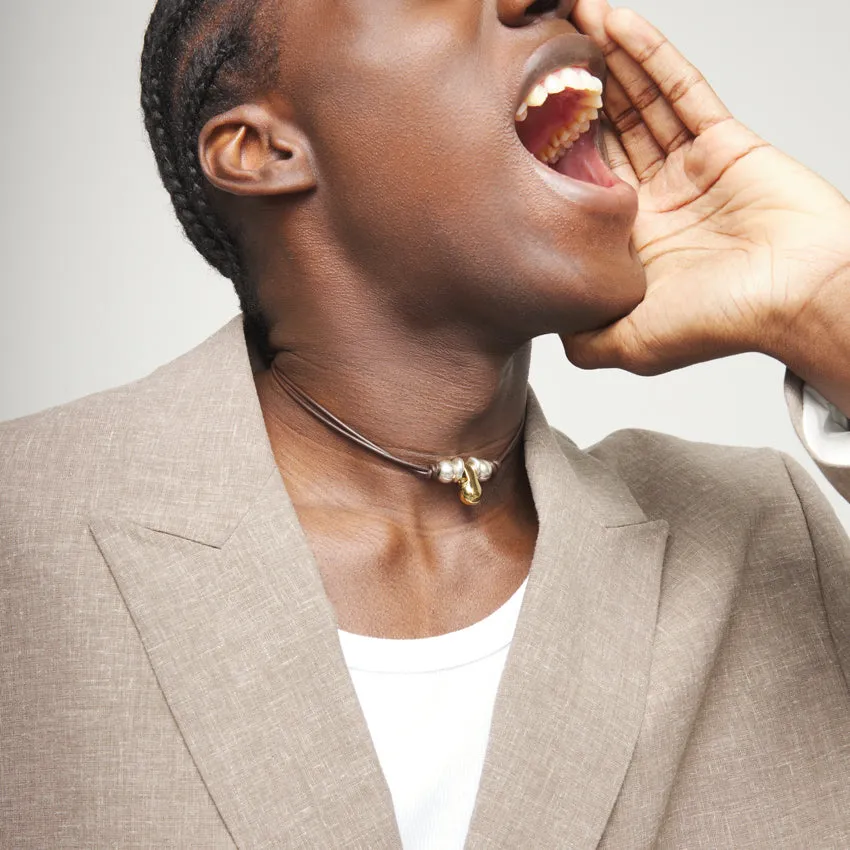 GRAVITY LEATHER NECKLACE sold by UNO de 50 product image thumbnail 5