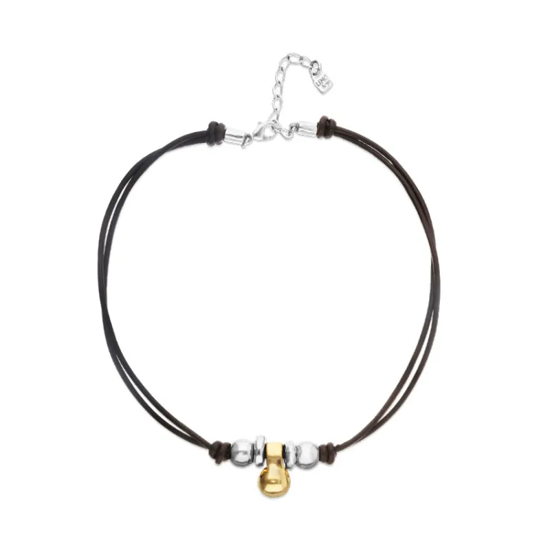 GRAVITY LEATHER NECKLACE sold by UNO de 50