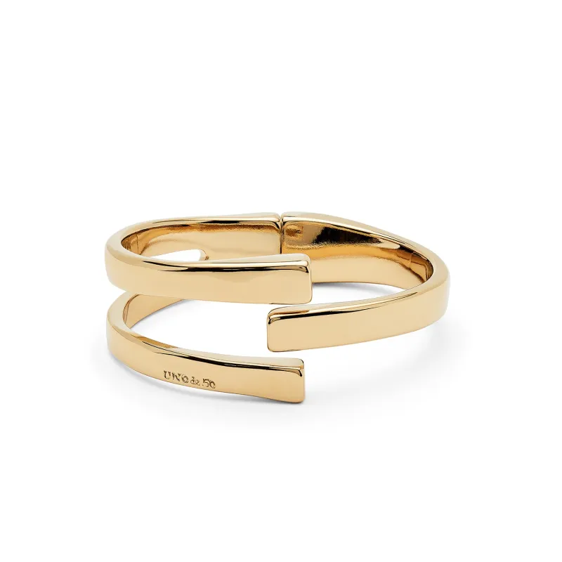 SER ORIGINAL OVERLAP GOLD BRACELET made by UNO de 50