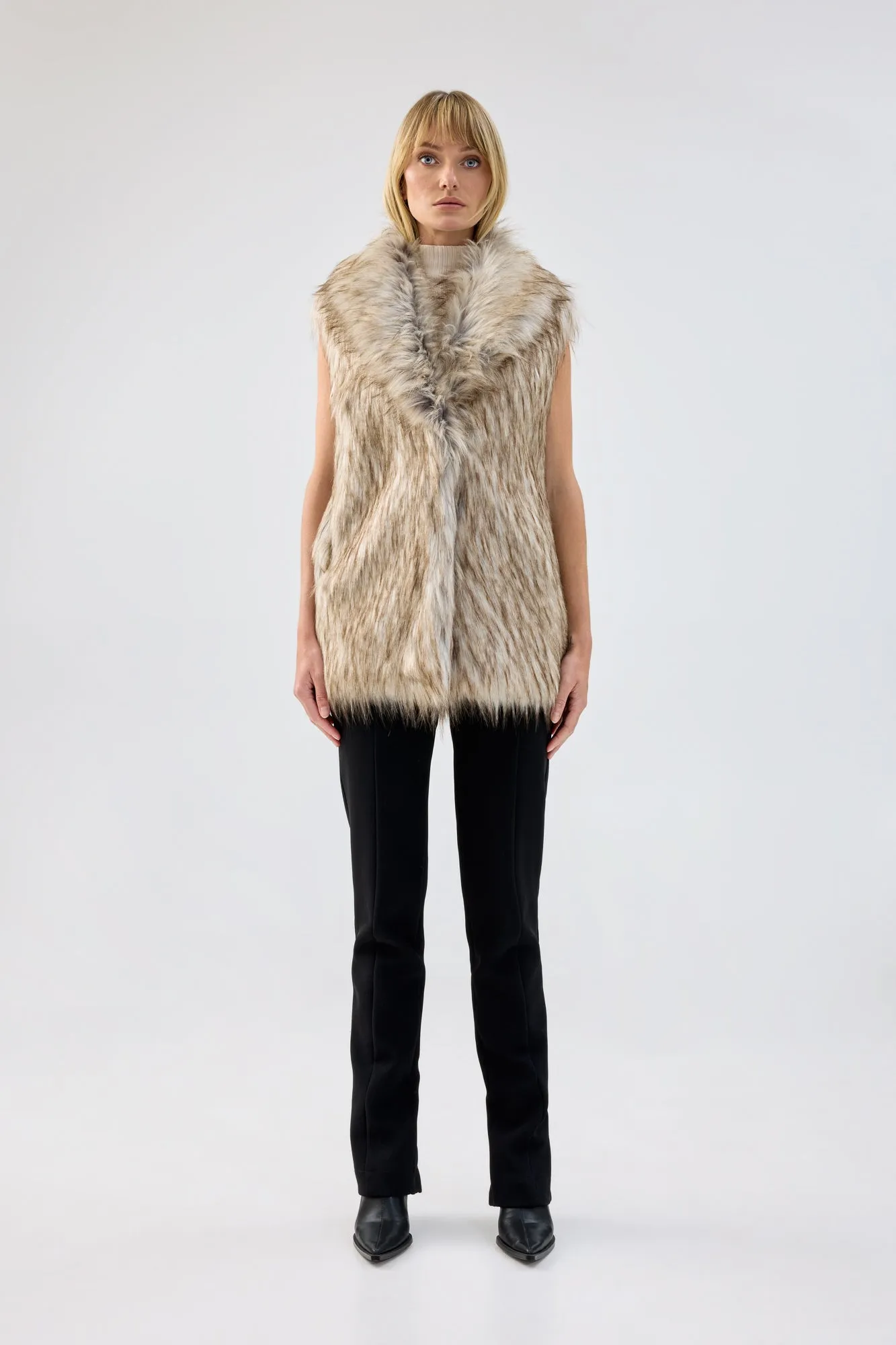 Rubicon Vest - Natural sold by Unreal Fur