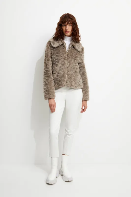 Mystique Cropped Jacket sold by Unreal Fur
