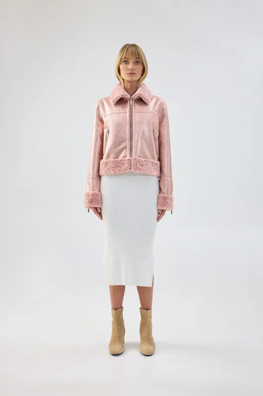 Métallique Jacket sold by Unreal Fur