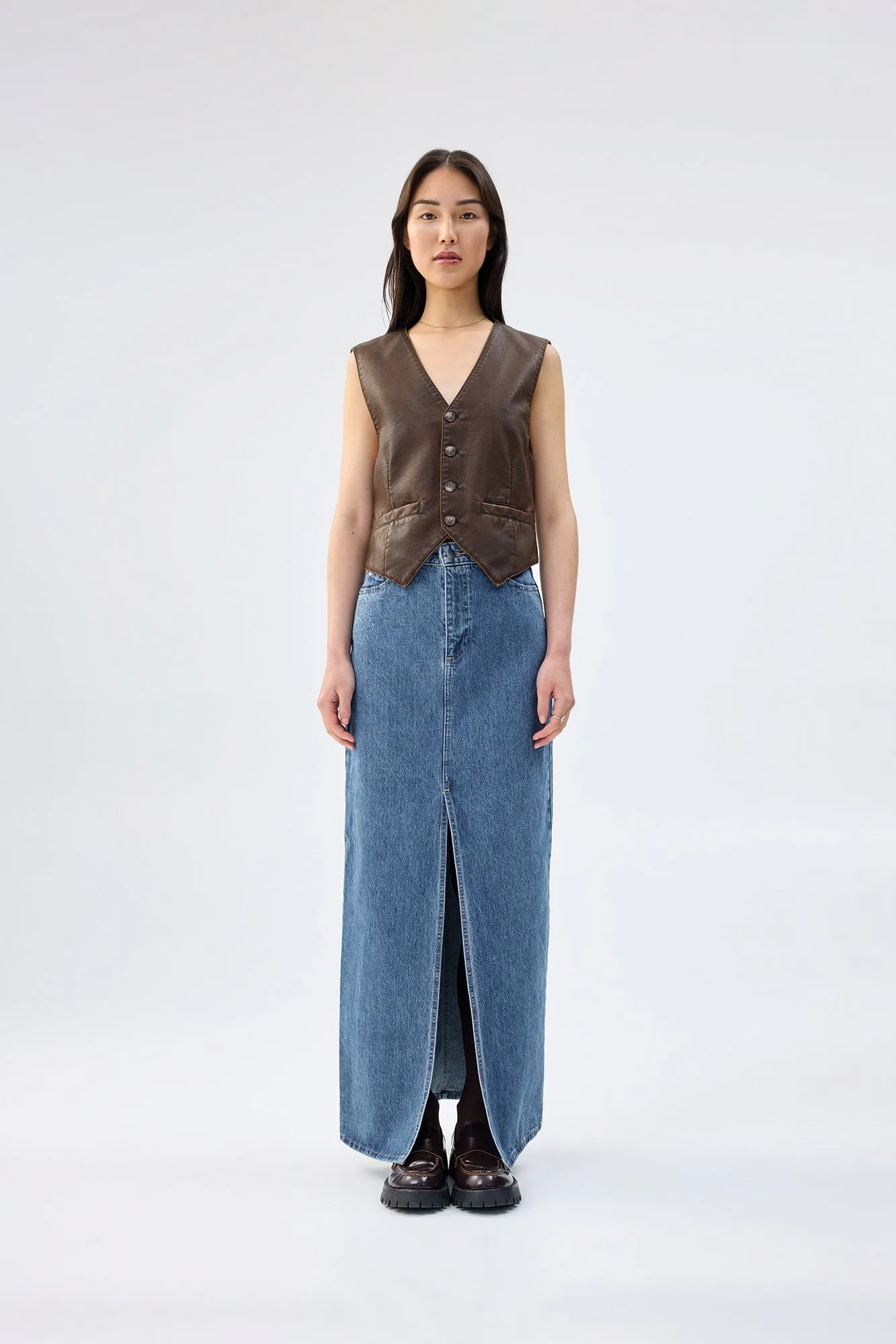 Win Win Vest sold by Unreal Fur