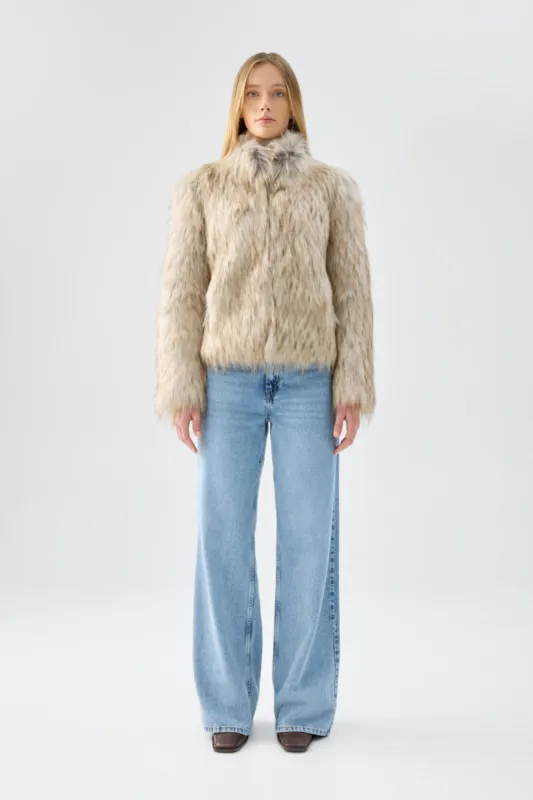 Fur Delish Jacket - Natural sold by Unreal Fur