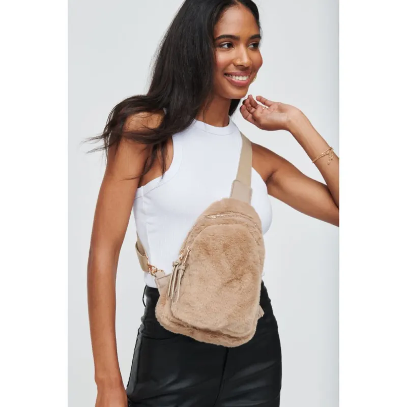 Ace Faux Fur Sling Backpack sold by Urban Expressions