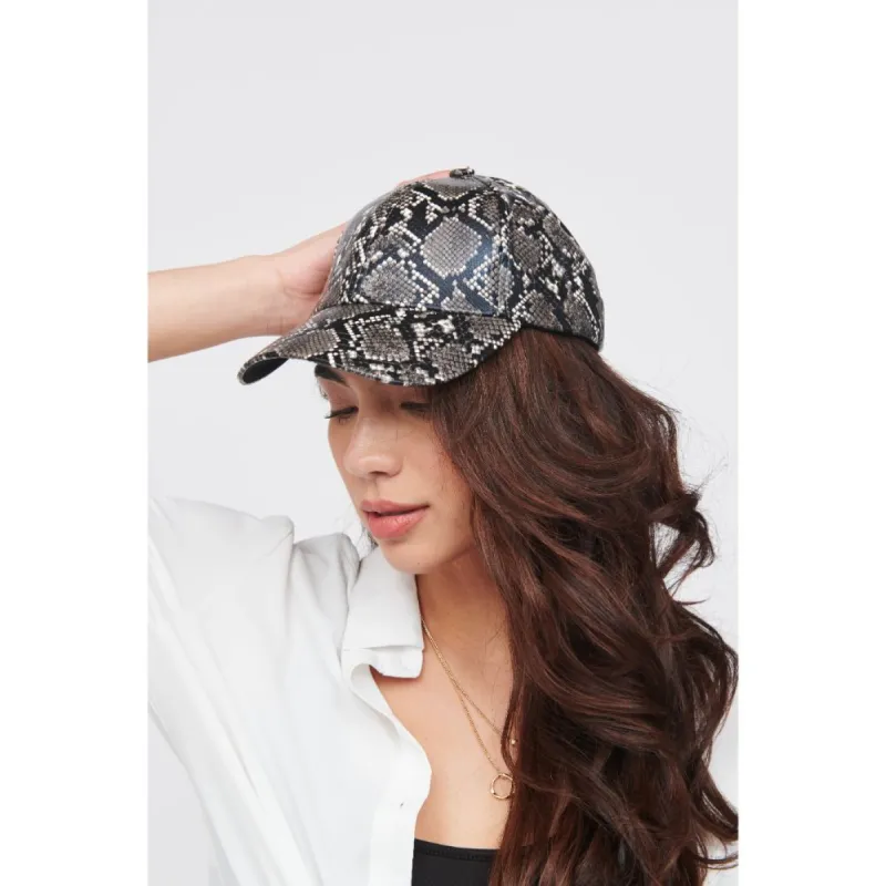 Vegan Leather Baseball Hat Baseball Cap sold by Urban Expressions