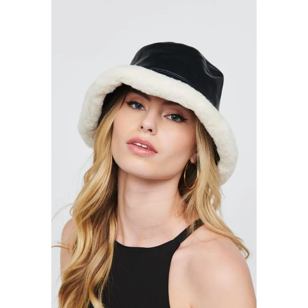 Faux Fur Trimmed Bucket Hat Bucket Hat sold by Urban Expressions