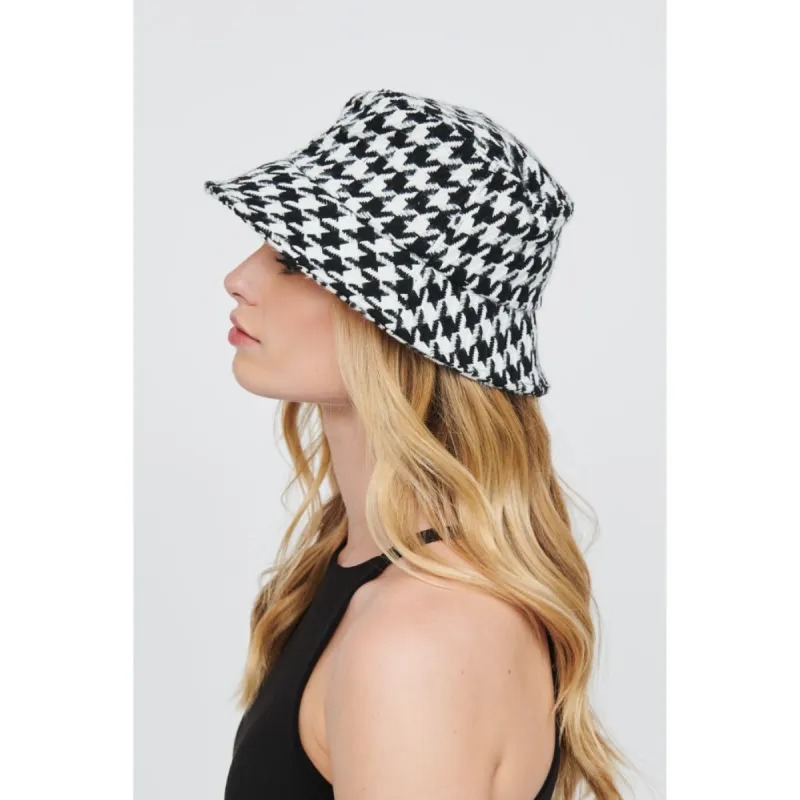 Houndstooth Bucket Hat Bucket Hat sold by Urban Expressions
