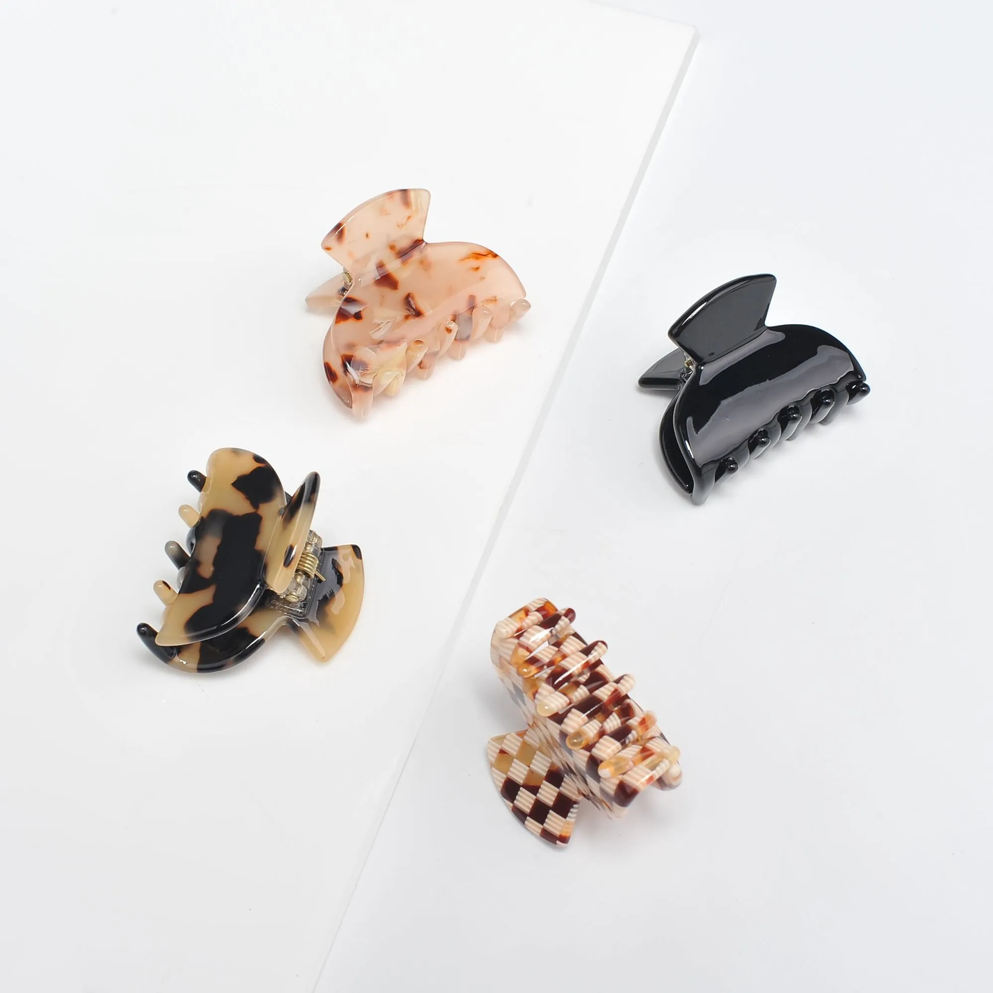 Assorted Mini Hair Claw - 4 Pack Hair Claw sold by Urban Expressions