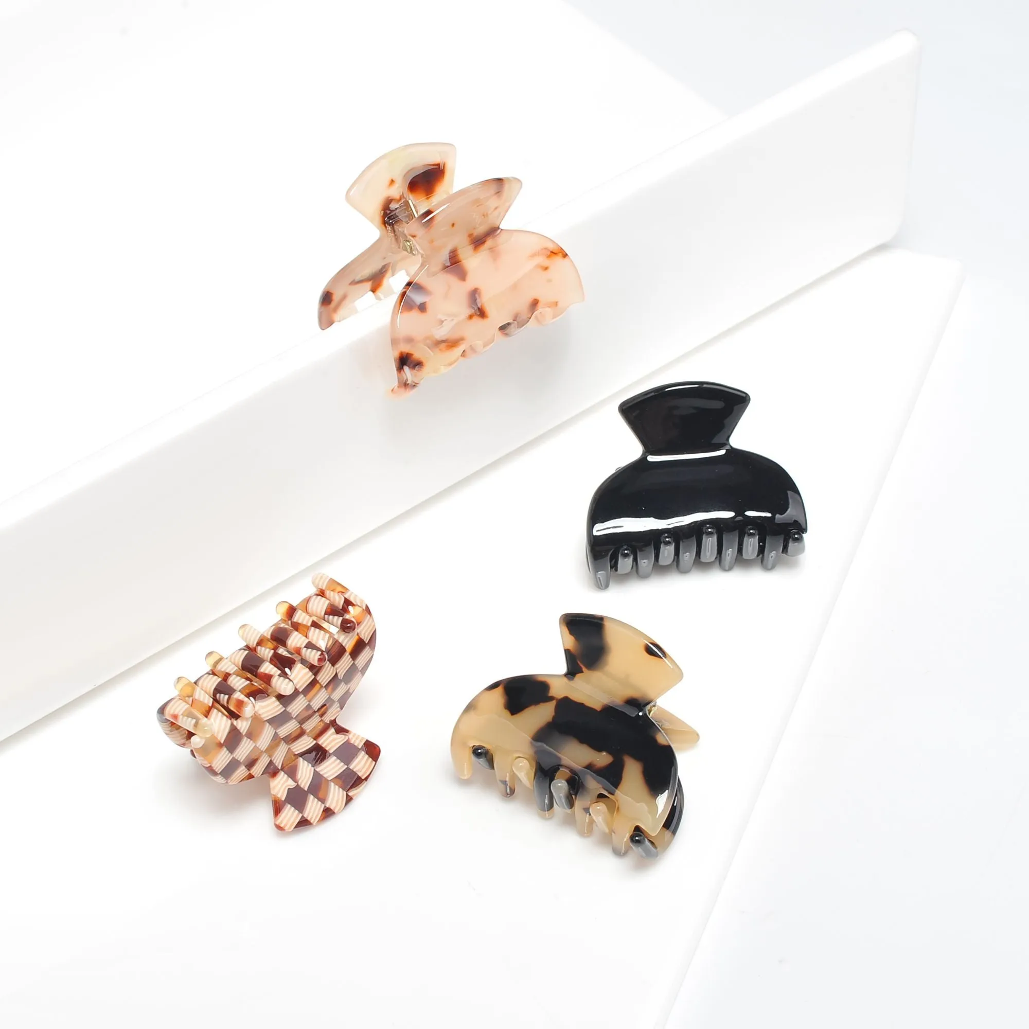 Assorted Mini Hair Claw - 4 Pack Hair Claw sold by Urban Expressions product image thumbnail 2