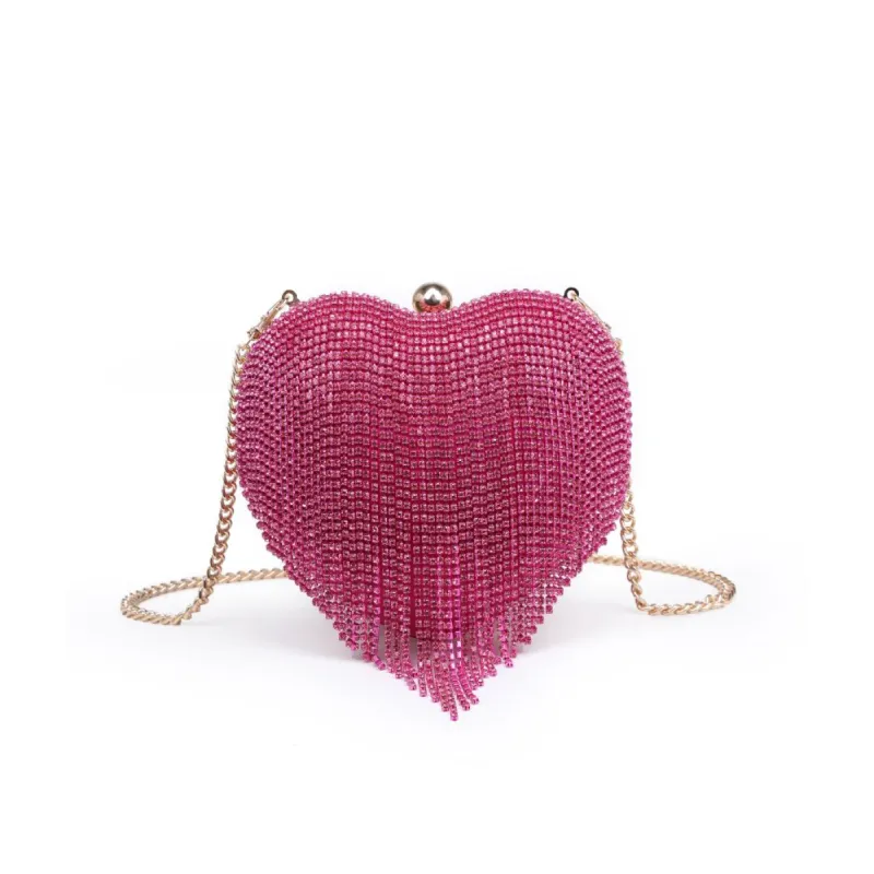 Heart Crystal Evening Bag sold by Urban Expressions