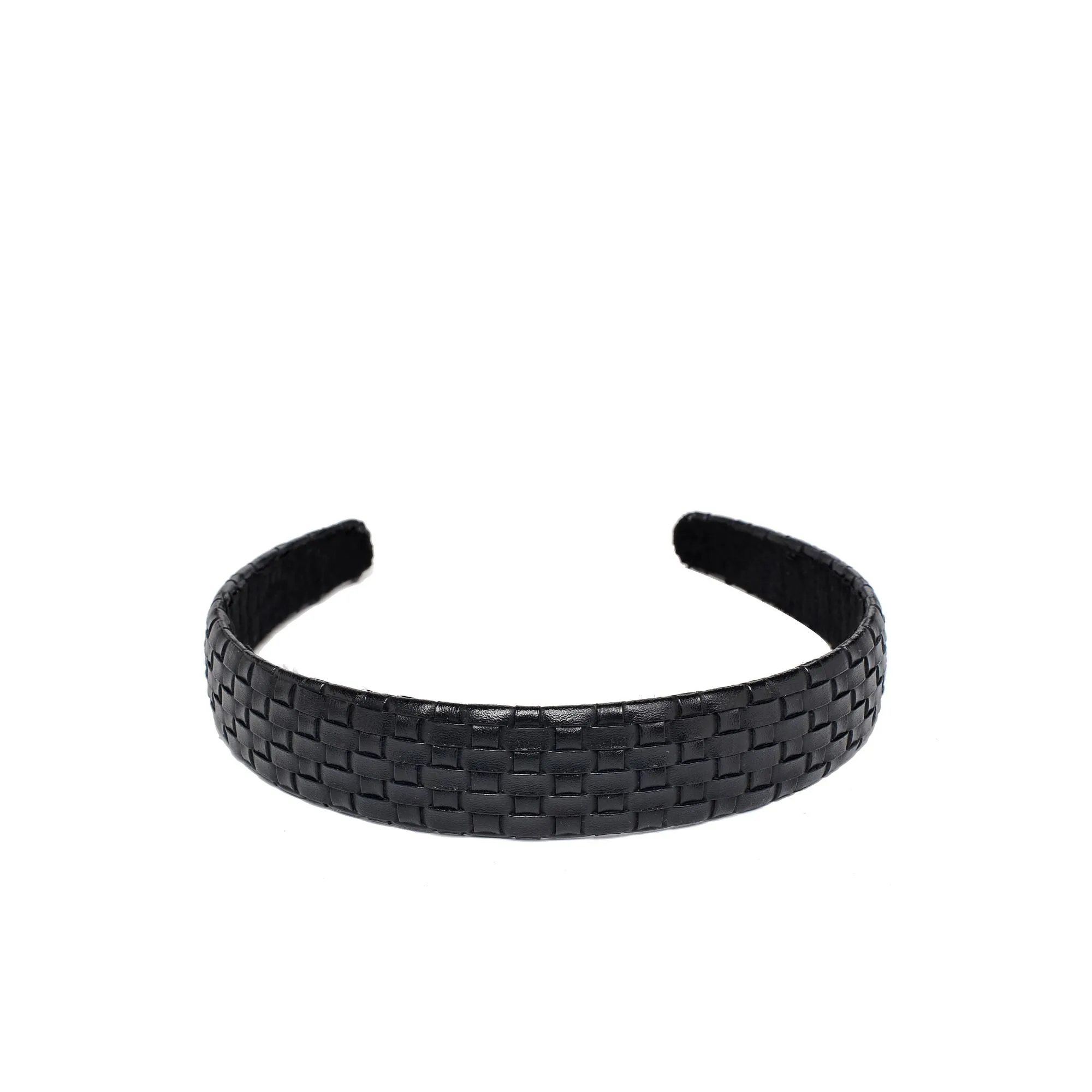 Embossed Woven Vegan Leather Headband Headband sold by Urban Expressions product image thumbnail 4