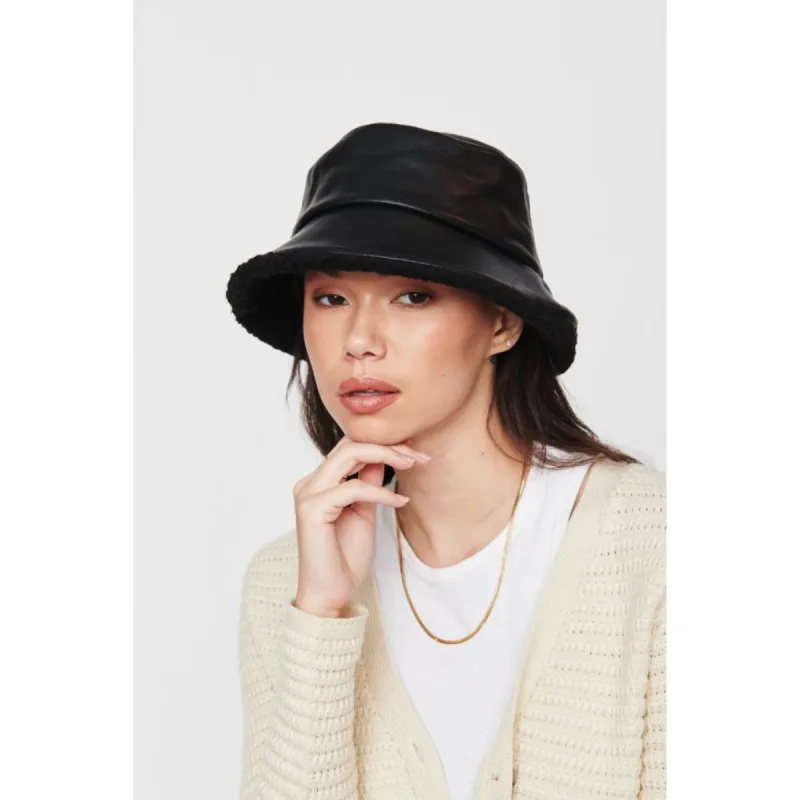 Shearling Trim Bucket Hat Bucket Hat sold by Urban Expressions