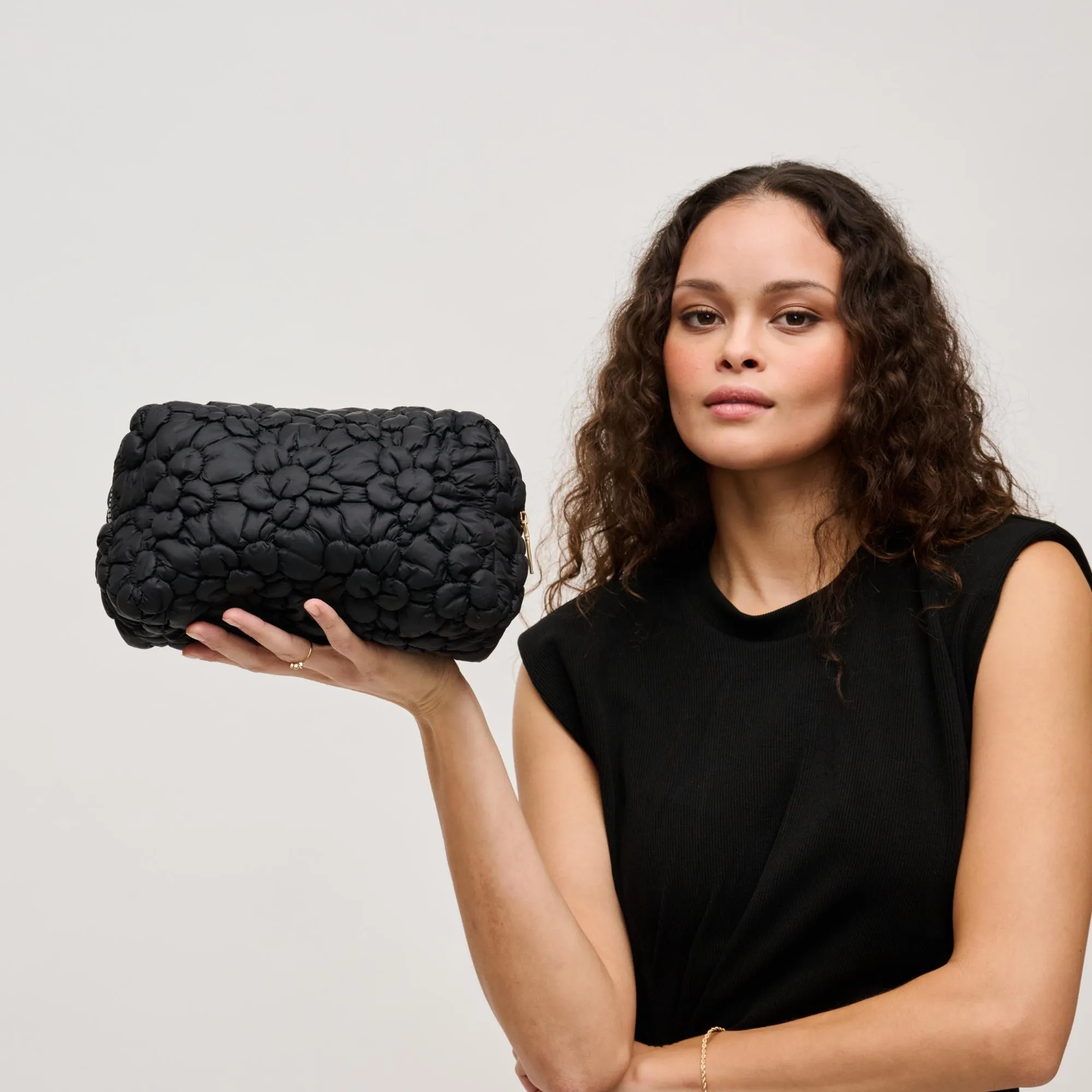 Flora Pop - Nylon Cosmetic & Travel Organizer Pouch sold by Urban Expressions product image thumbnail 2