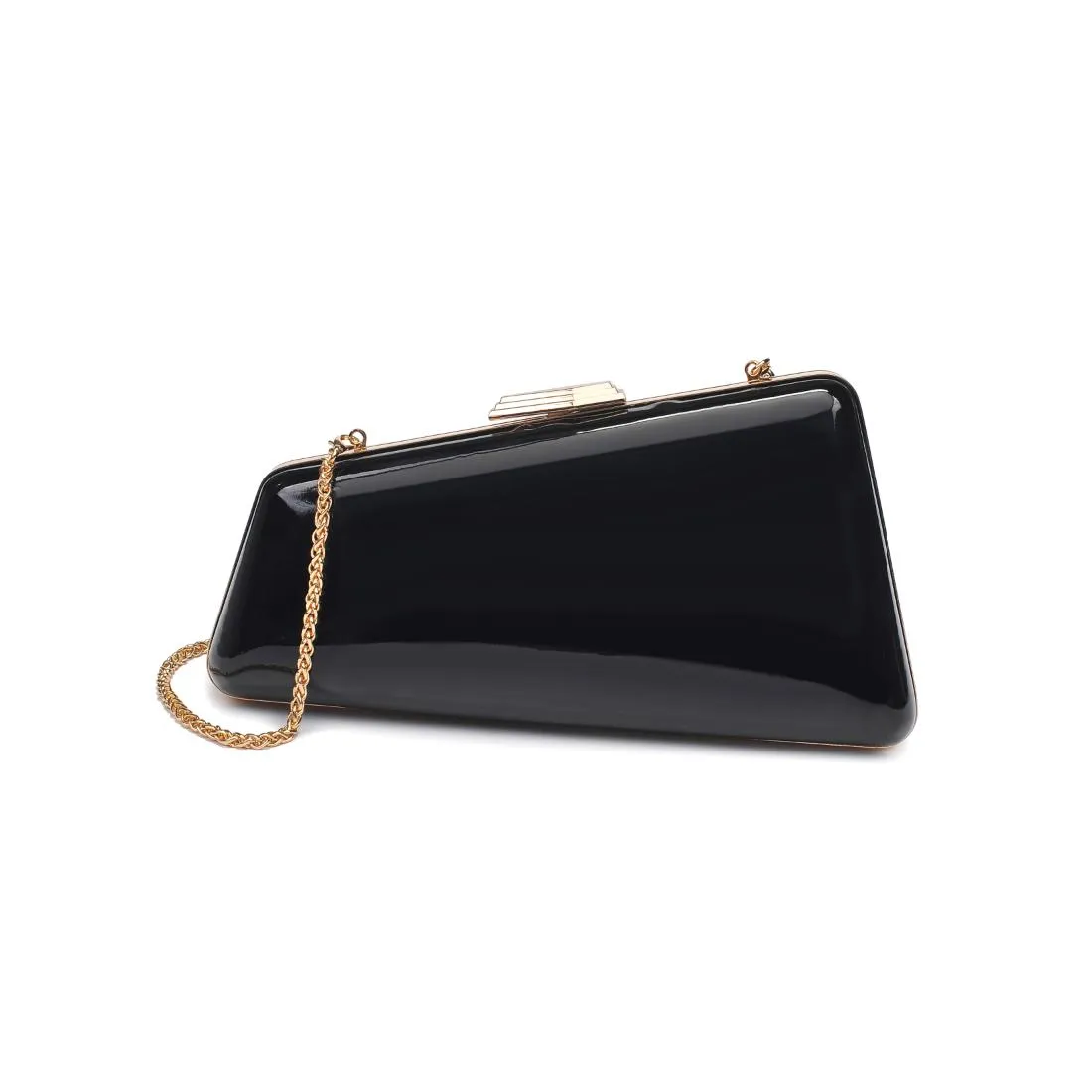 Irene - Patent Asymmetrical Evening Bag sold by Urban Expressions product image thumbnail 5