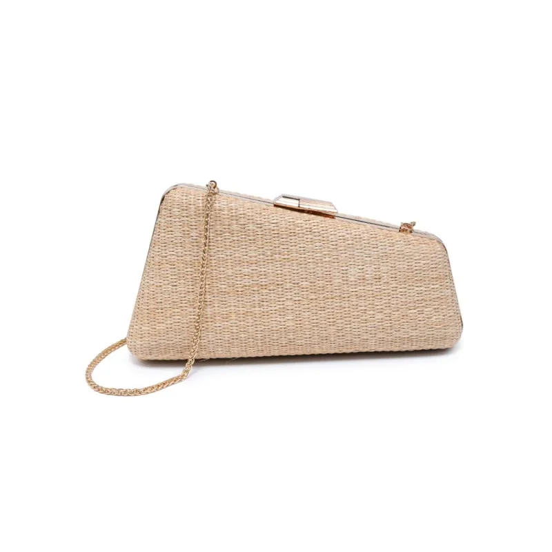 Irene - Straw Asymmetrical Evening Bag made by Urban Expressions