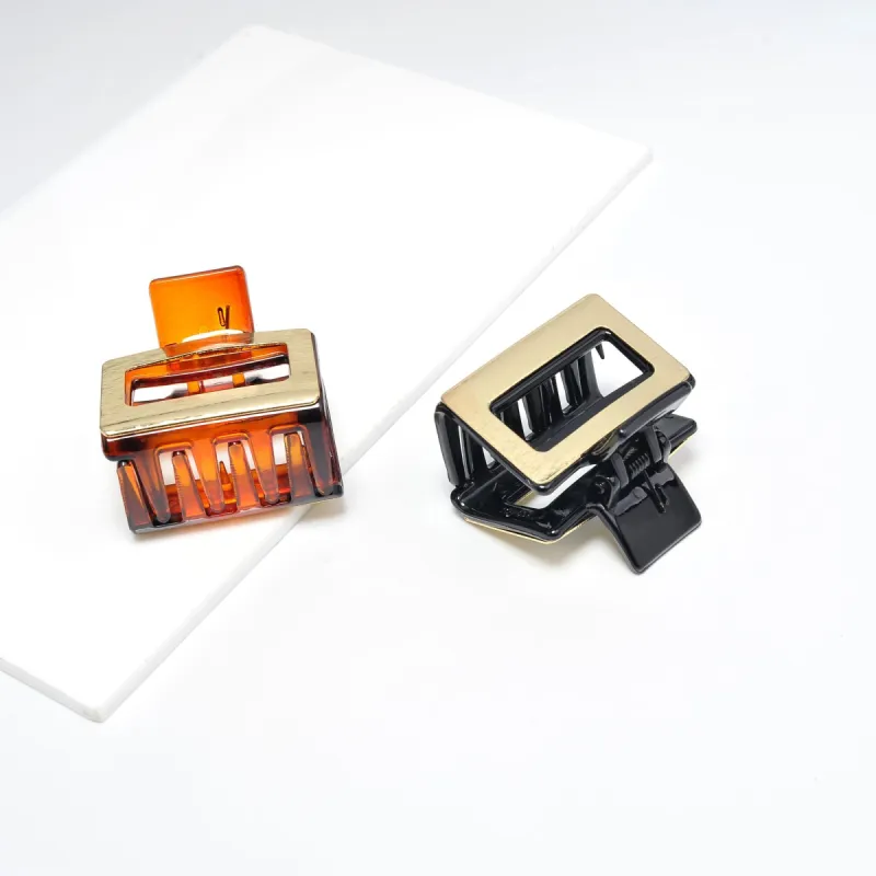 Geometric Metallic Plated Hair Claw - 2 Pack Hair Claw sold by Urban Expressions