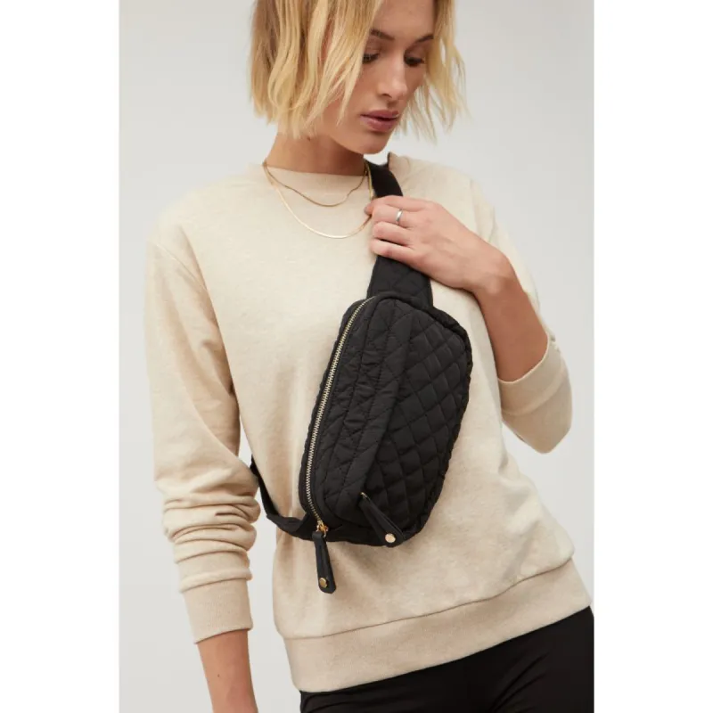 Teo - Quilted Nylon Belt Bag sold by Urban Expressions