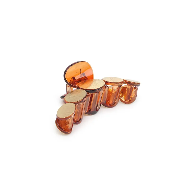 Metallic Disc Plated Hair Claw - 2 Pack Hair Claw sold by Urban Expressions