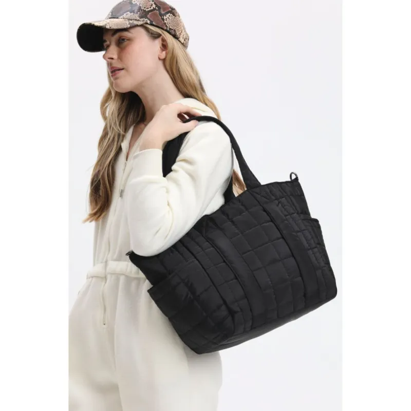 August - Quilted Nylon Tote sold by Urban Expressions