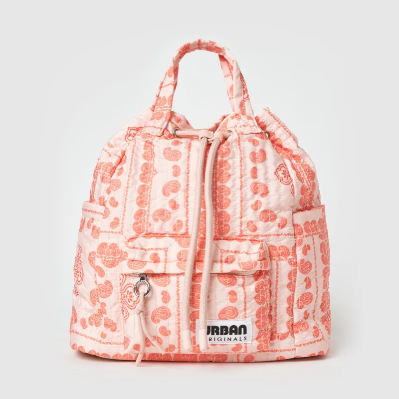 Soulmate Backpack- Bandana Peach sold by Urban Originals