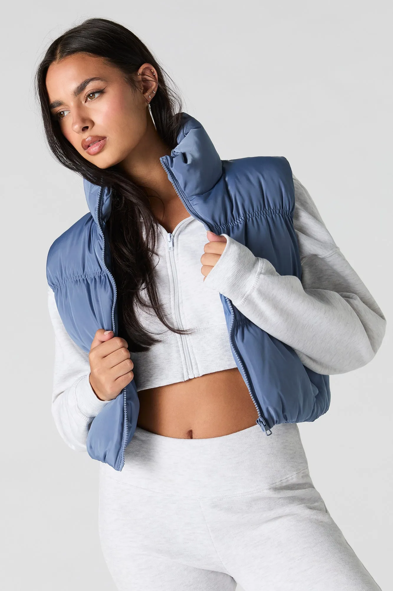 Cinched Puffer Vest sold by Urban Planet