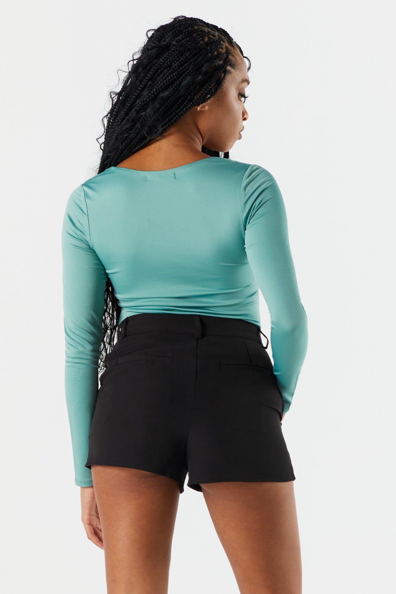 Square Neck Long Sleeve Bodysuit sold by Urban Planet product image thumbnail 2
