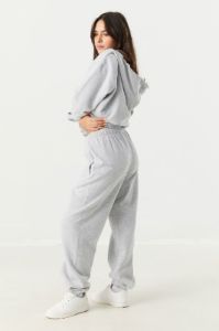 Pantalon de jogging de coupe garçonne en molleton uni sold by Urban Planet
