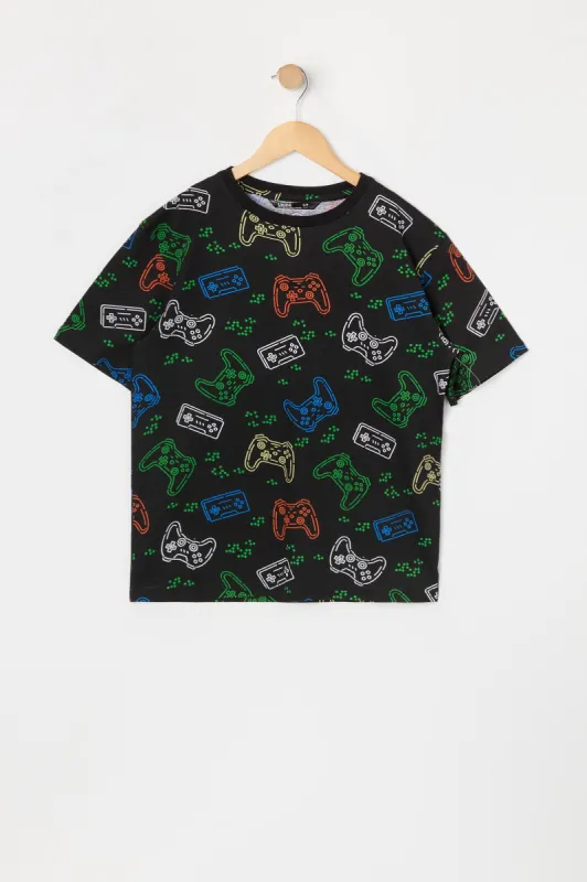 T-shirt à imprimé Controller pour garçons sold by Urban Planet