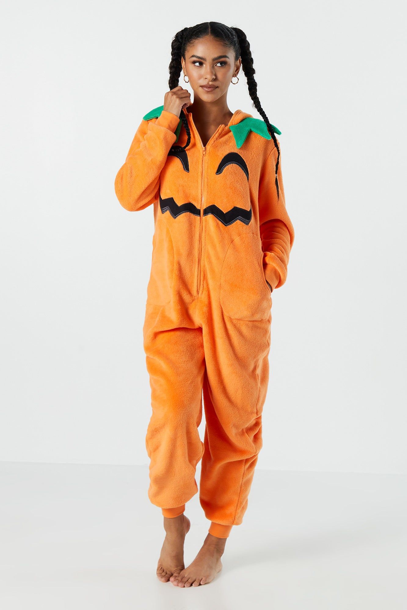 Plush Pumpkin Onesie sold by Urban Planet product image thumbnail 2