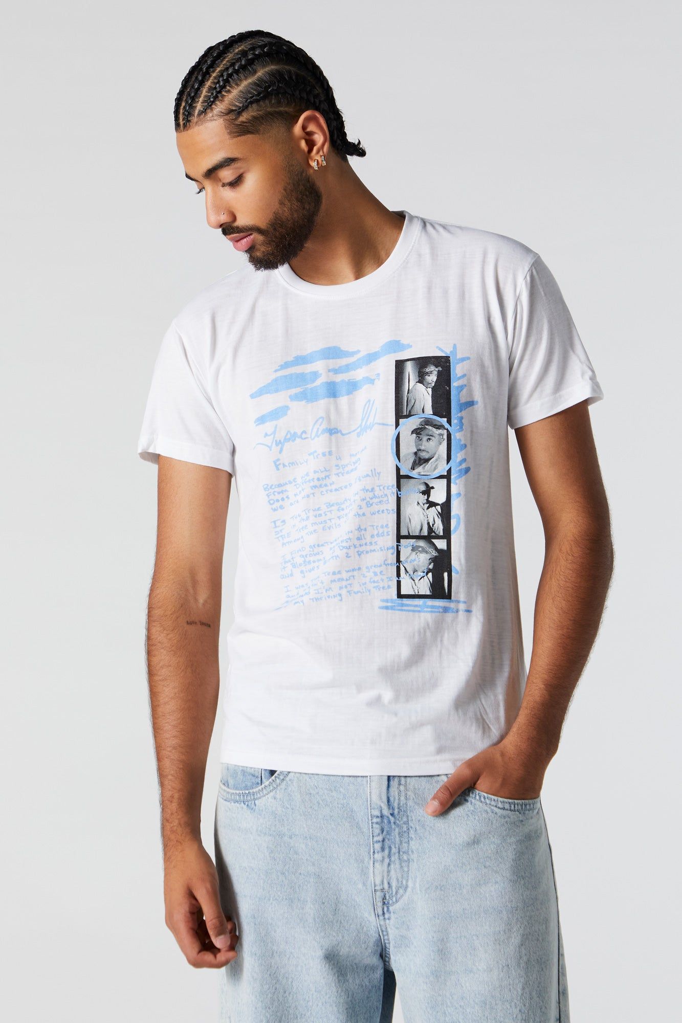 T-shirt à imprimé Tupac Family Tree sold by Urban Planet