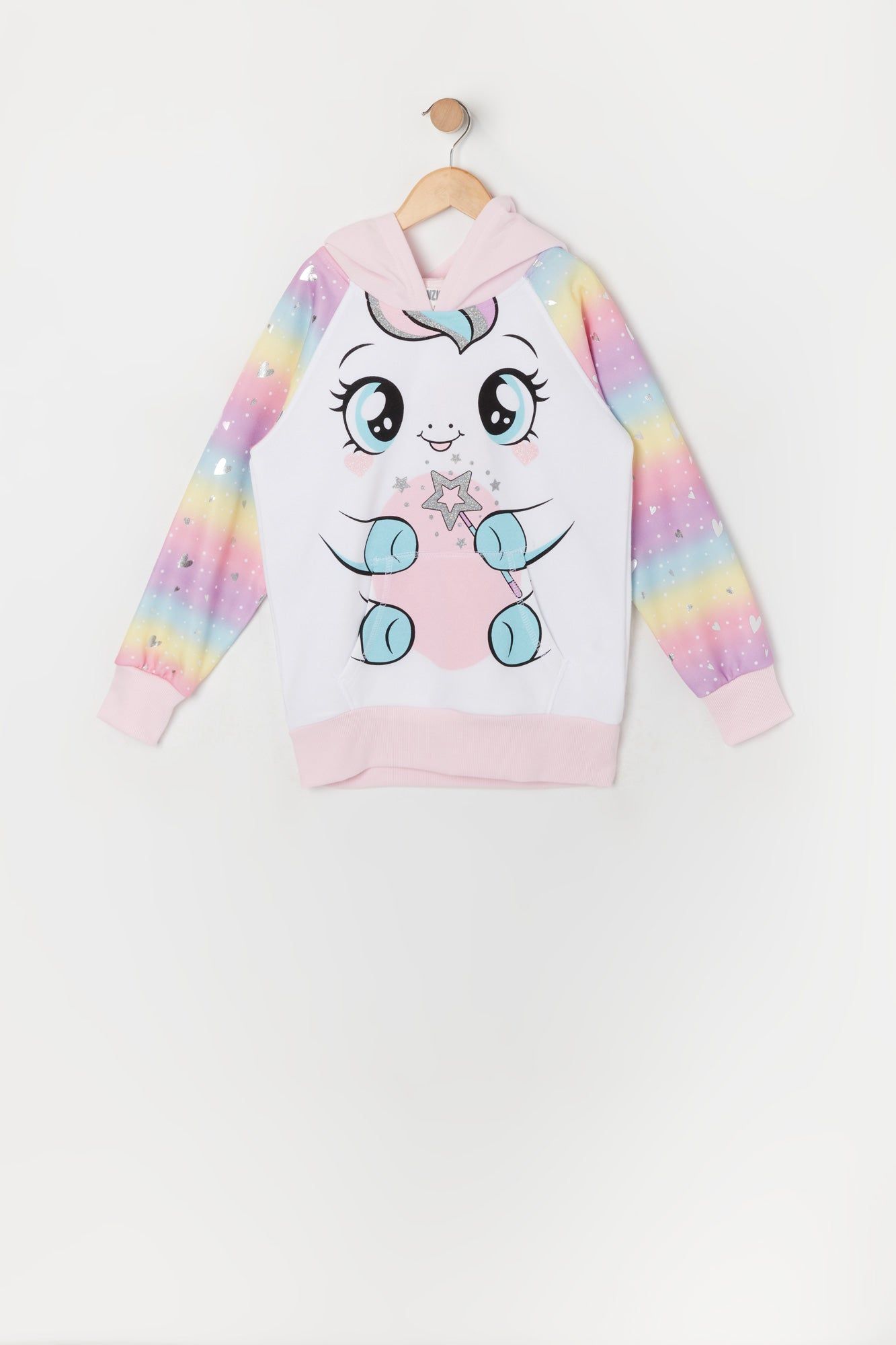 Girls Cupcake Unicorn Character Hoodie sold by Urban Planet product image thumbnail 2