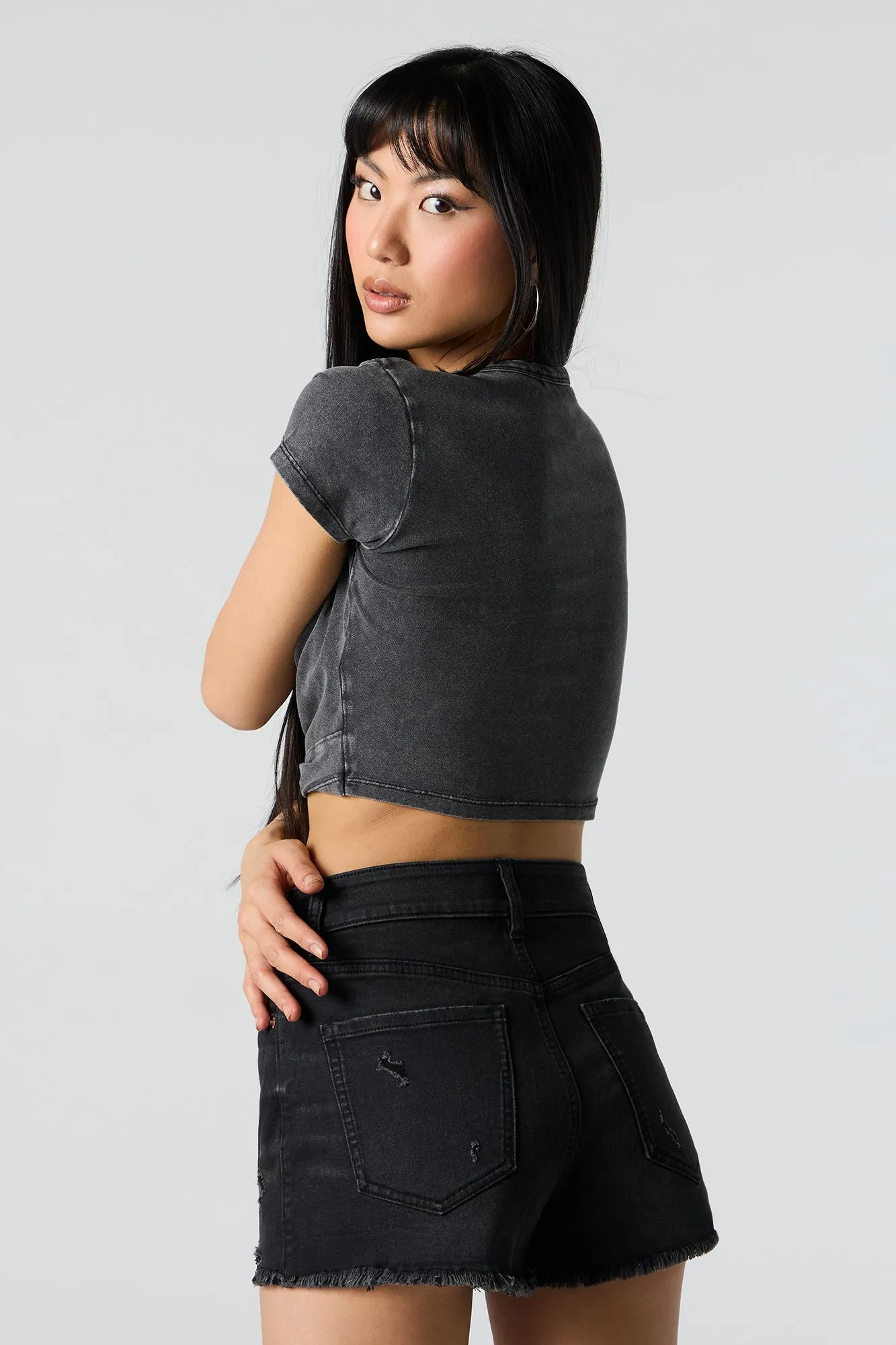 Nashville Music City Graphic Knotted T-Shirt sold by Urban Planet product image thumbnail 4