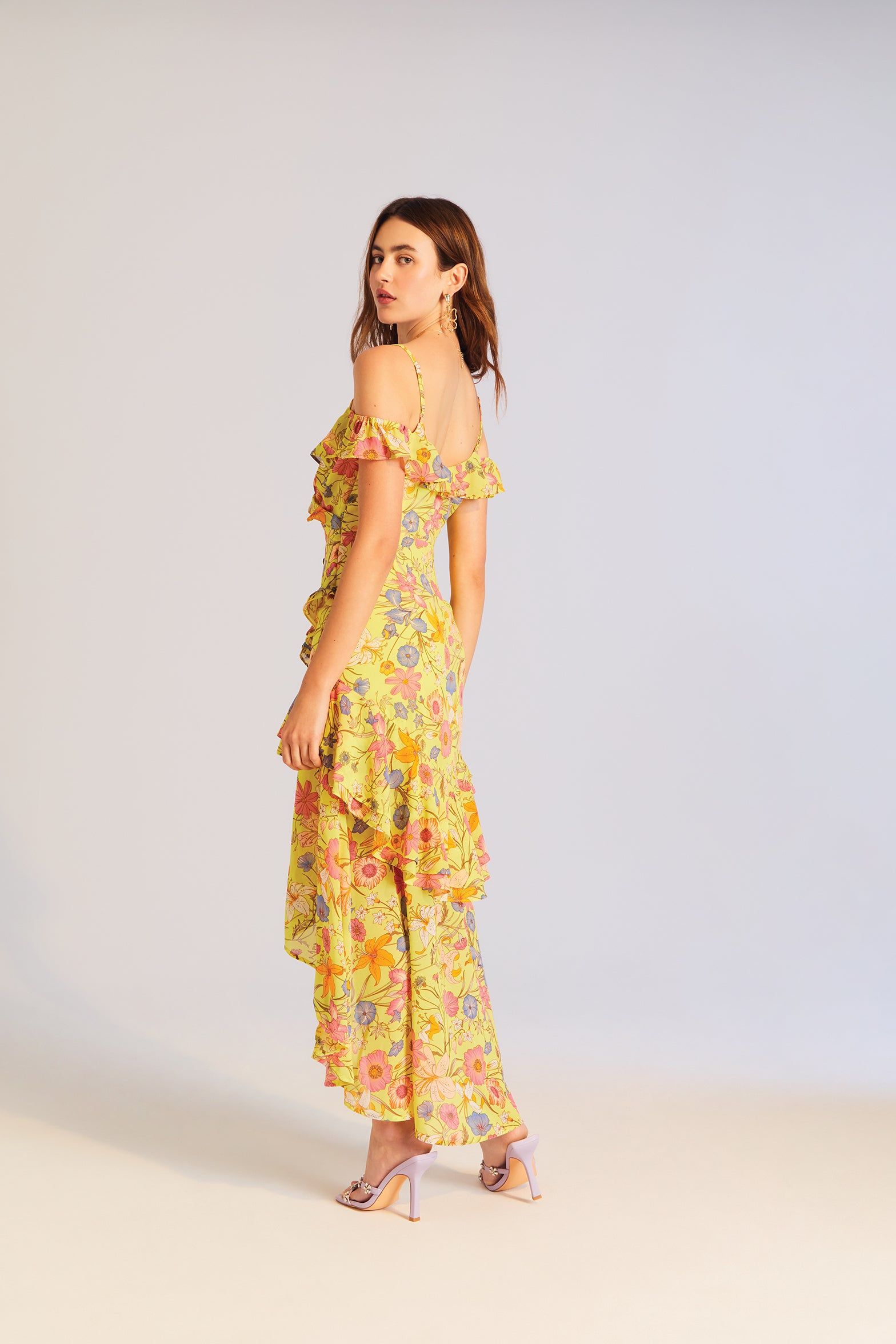 Robe asymétrique fleurie sold by Urban Planet product image thumbnail 3