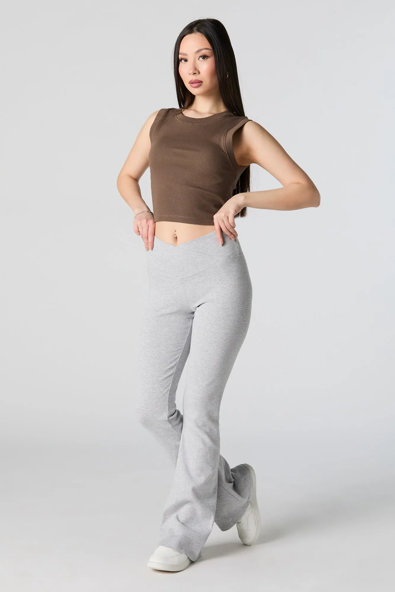 Ribbed Crewneck Skimmer Tank sold by Urban Planet product image thumbnail 3