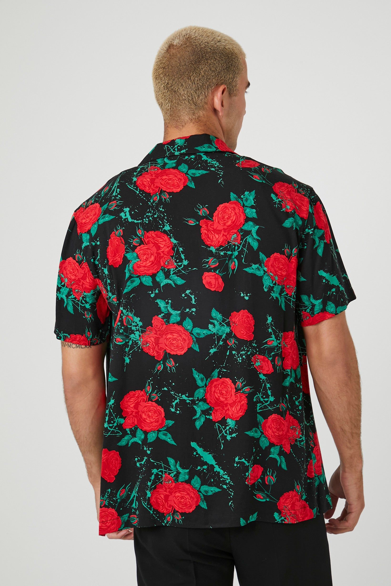 Rose Print Button-Up Top sold by Urban Planet product image thumbnail 2