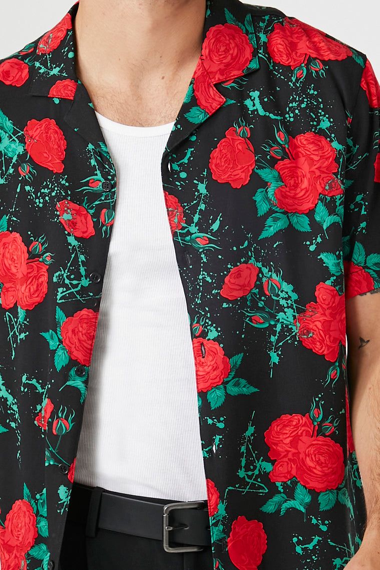 Rose Print Button-Up Top sold by Urban Planet product image thumbnail 5