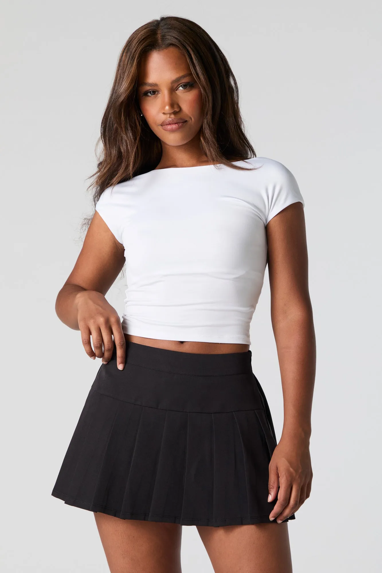 Pleated Mini Skort sold by Urban Planet