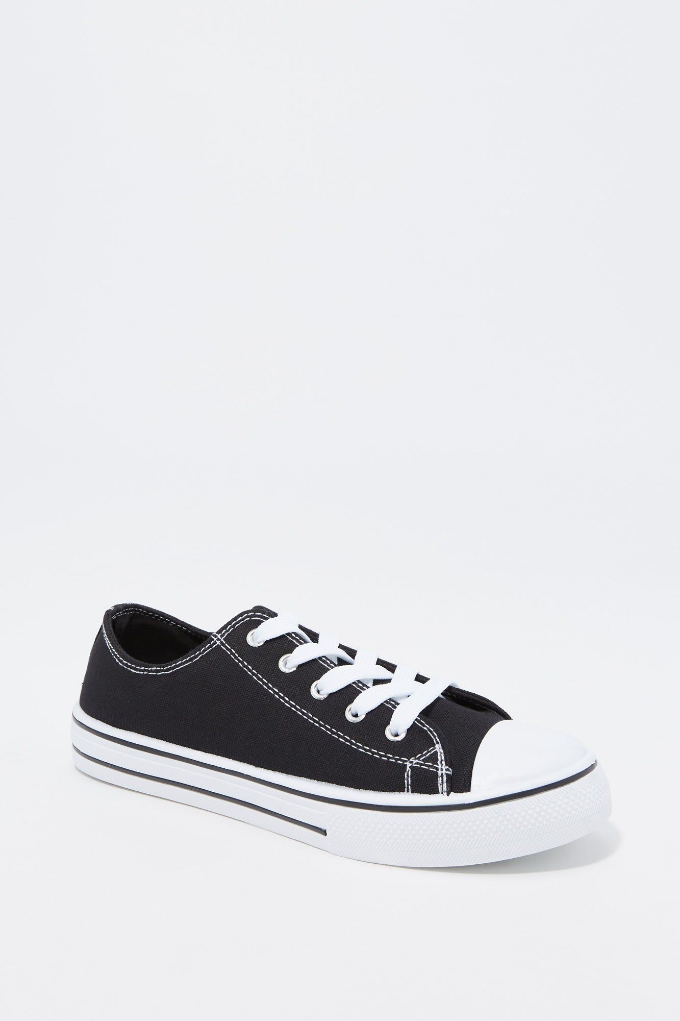 Girls Canvas Low Lace Up Sneaker sold by Urban Planet product image thumbnail 6