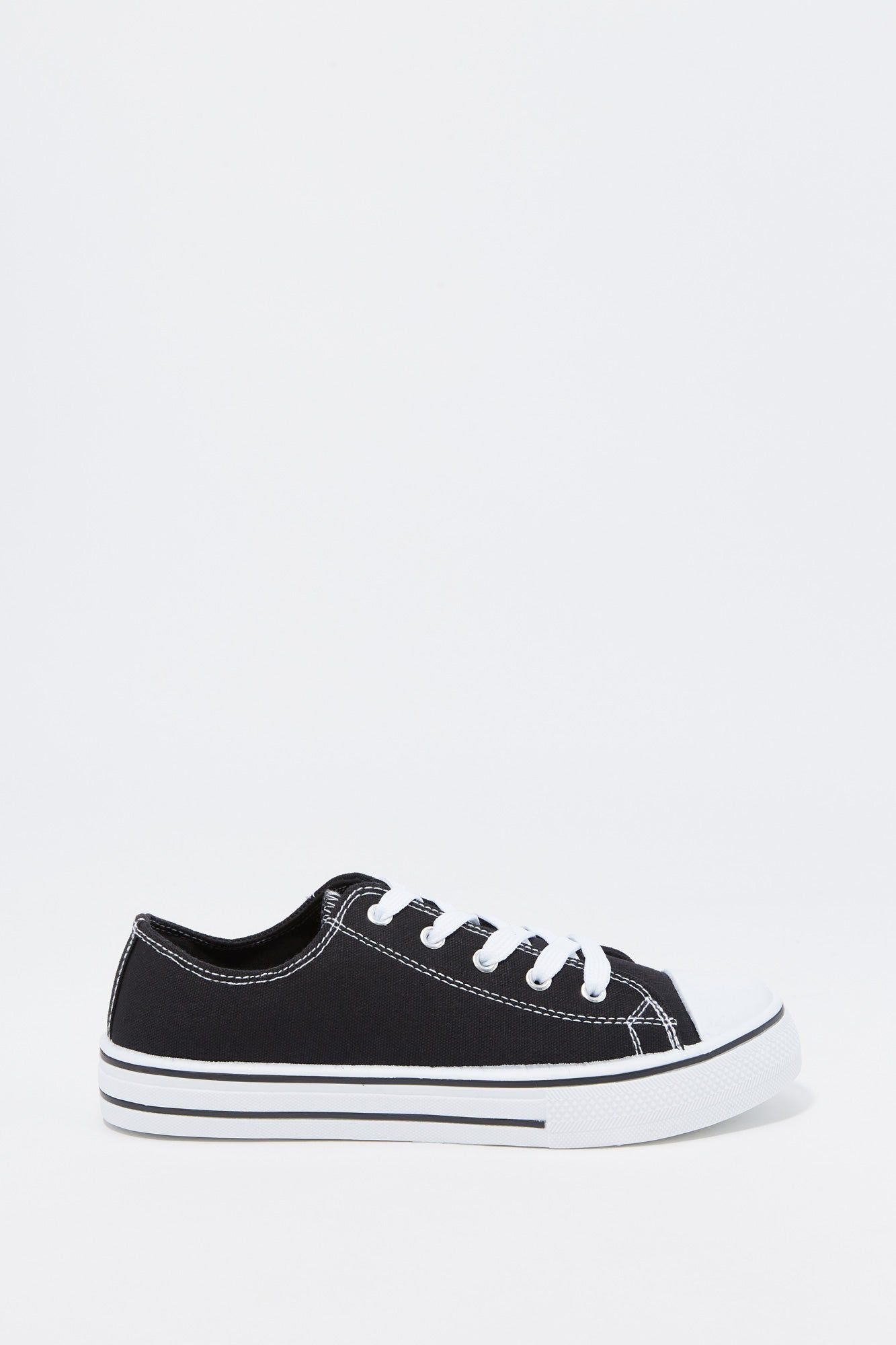 Girls Canvas Low Lace Up Sneaker sold by Urban Planet product image thumbnail 5