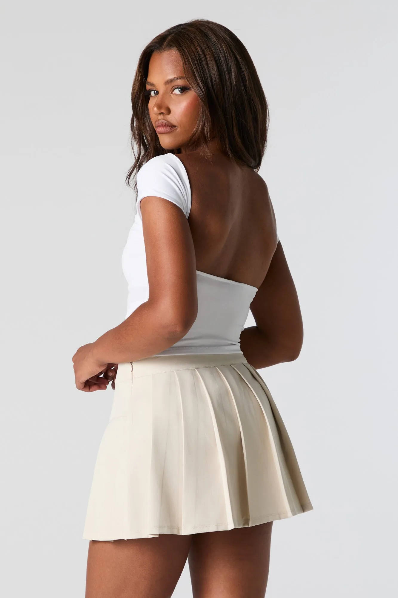 Pleated Mini Skort sold by Urban Planet product image thumbnail 5