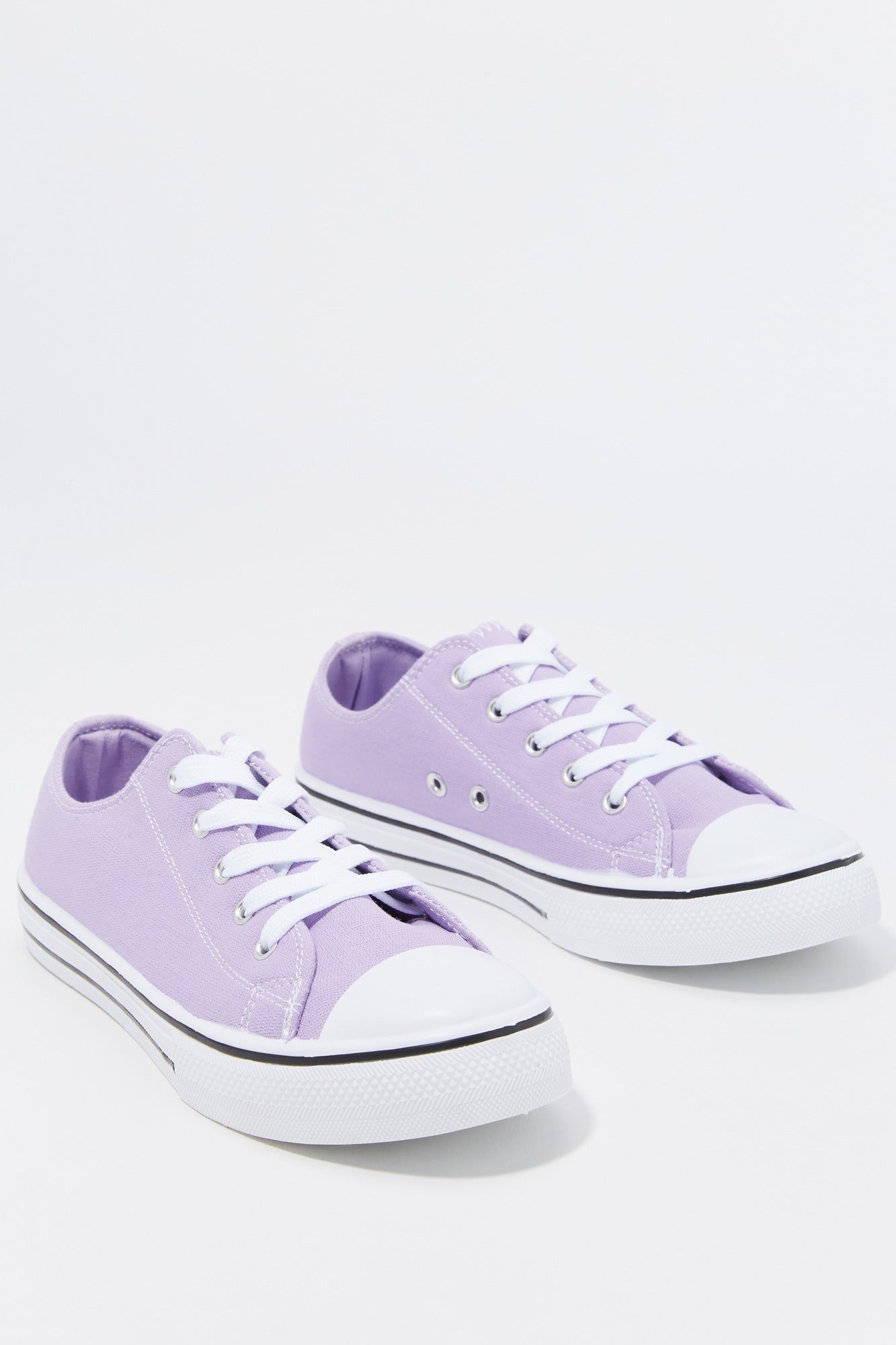 Girls Canvas Low Lace Up Sneaker sold by Urban Planet product image thumbnail 4